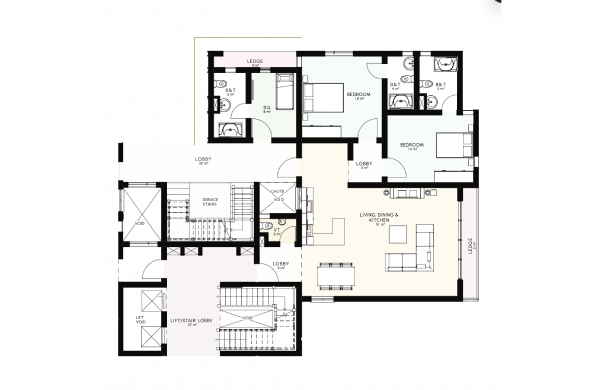 Legacy Condos — Two Bedroom Chalets
